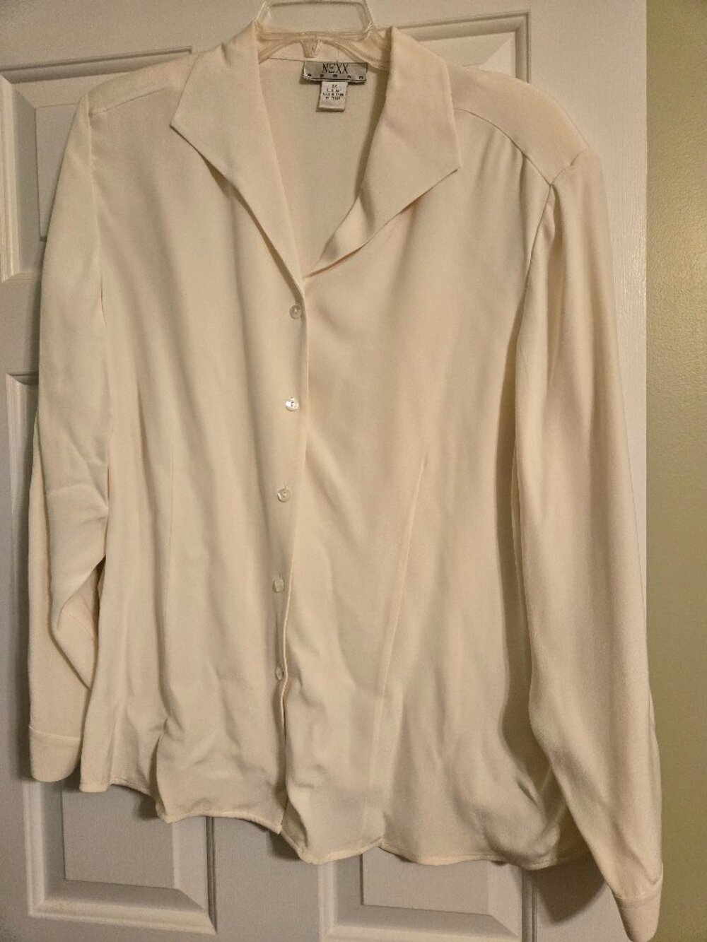Silk shirt ivory 2X
